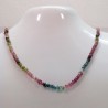 COLLAR DE TURMALINA MULTICOLOR.