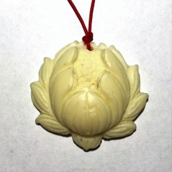 CARVED LOTUS NECKLACE