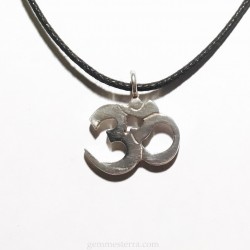 SILVER OM NECKLACE
